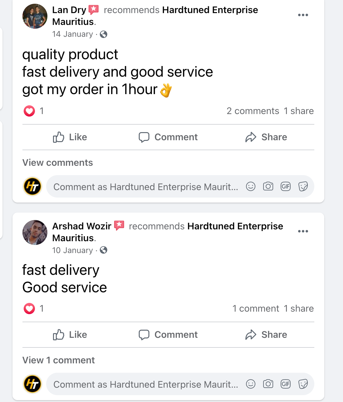 Hardtuned Mauritius reviews