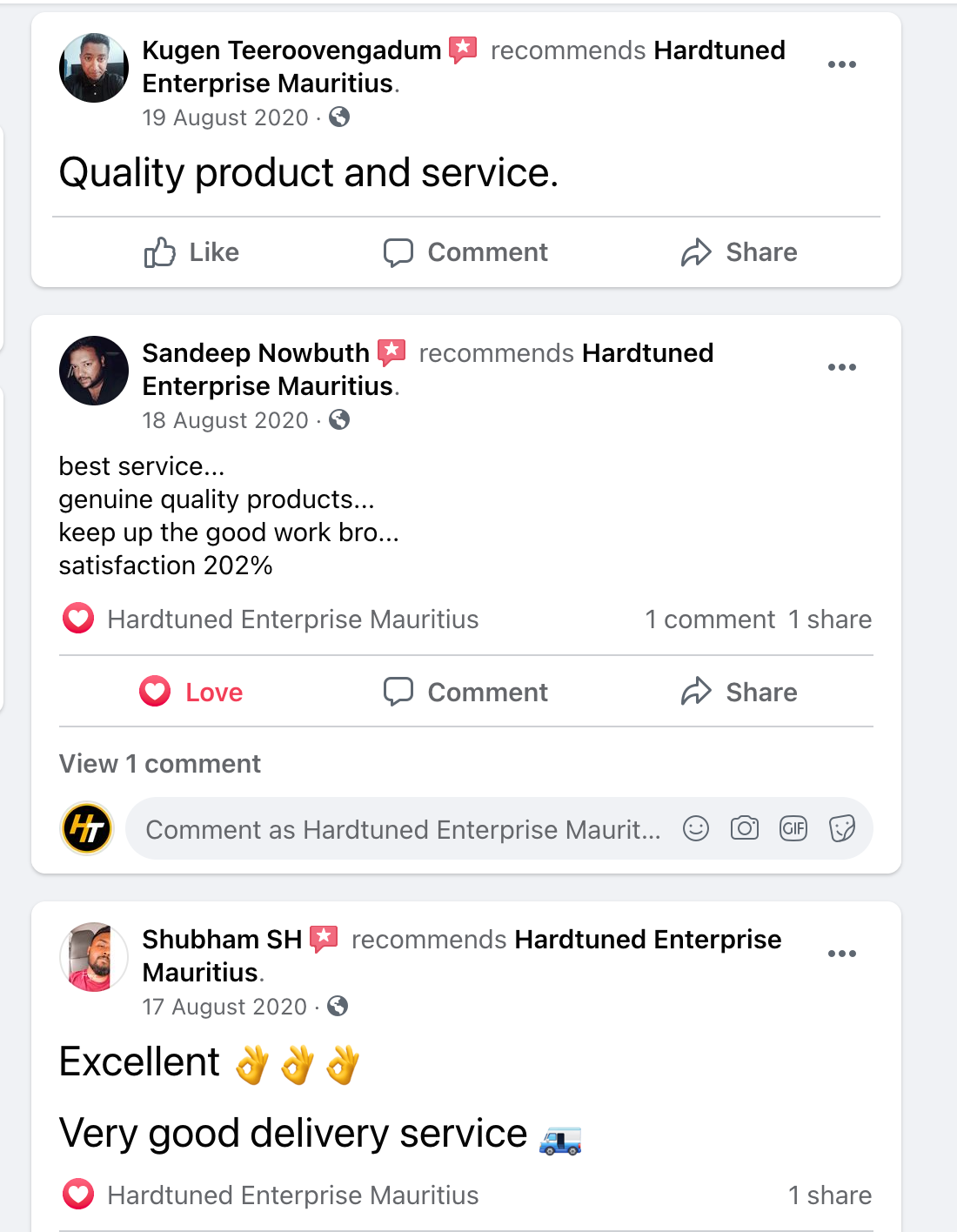 Hardtuned Mauritius Reviews 