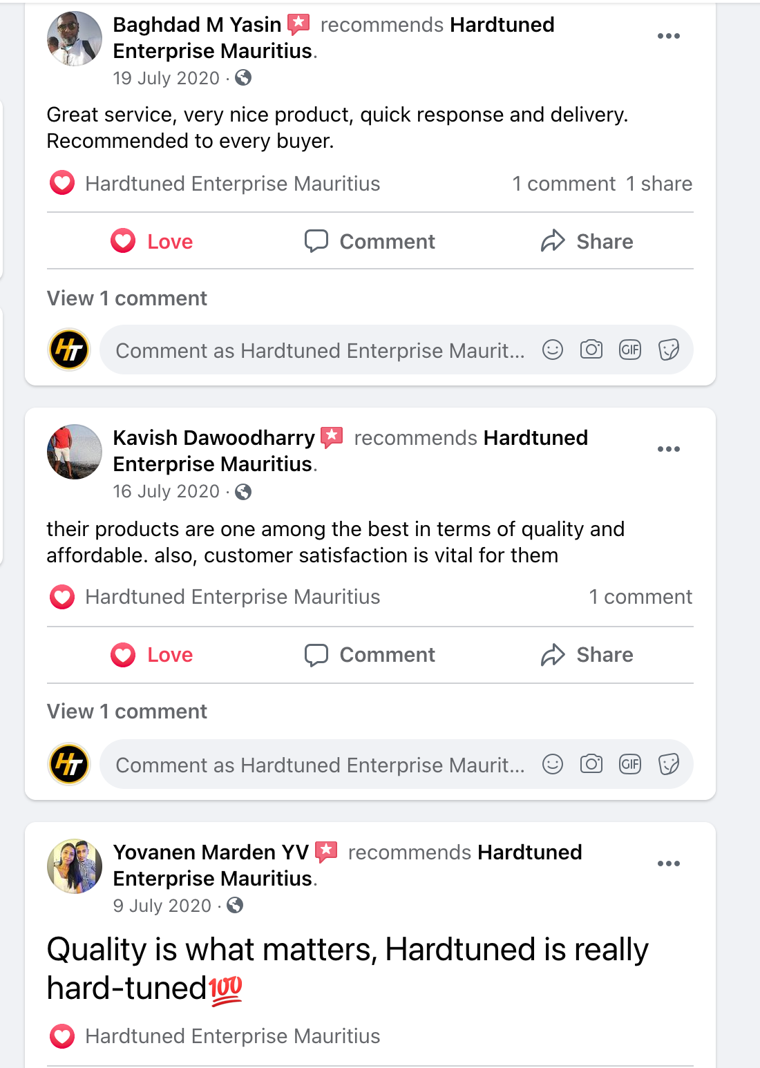 Hardtuned Mauritius Reviews 