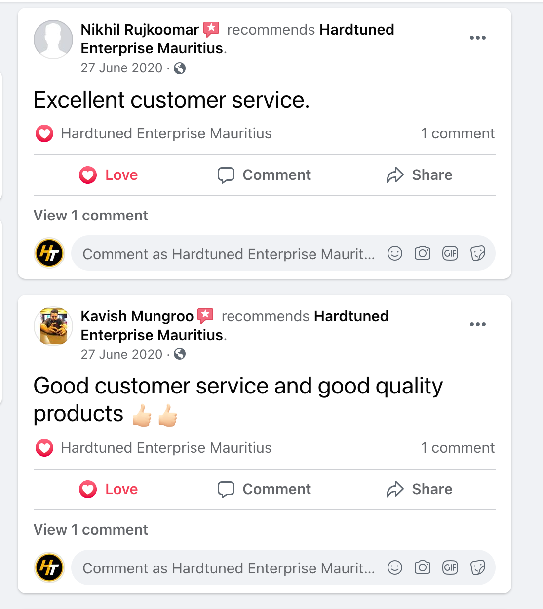 Hardtuned Mauritius Reviews 