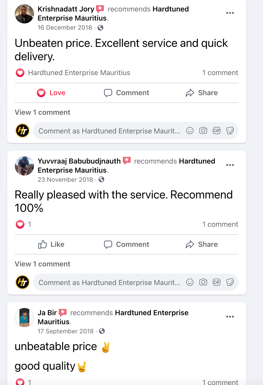 Hardtuned Mauritius Reviews 