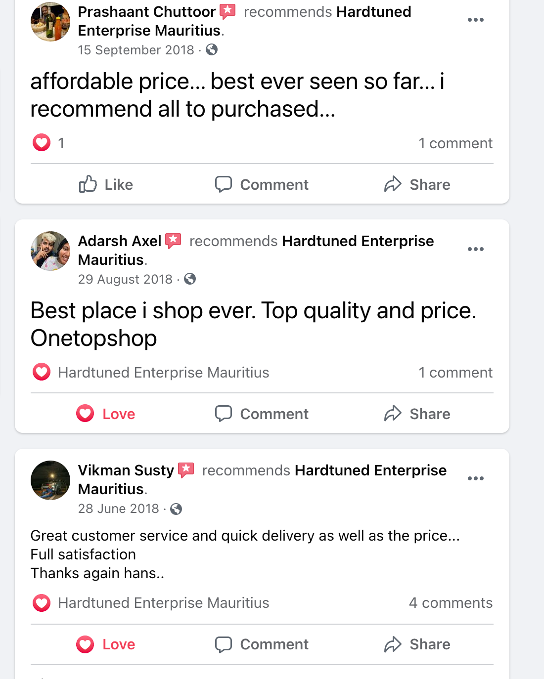 Hardtuned Mauritius Reviews 