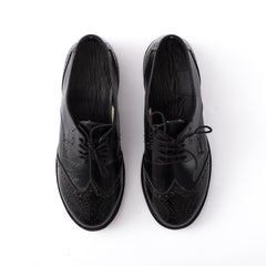 Black oxford shoes