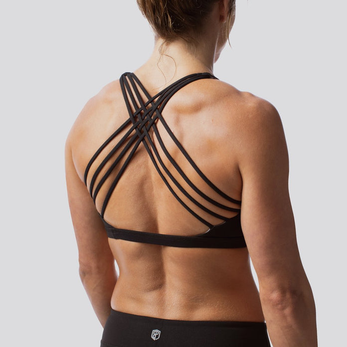  Naturalcolor Criss Cross Sports Bra with Removable