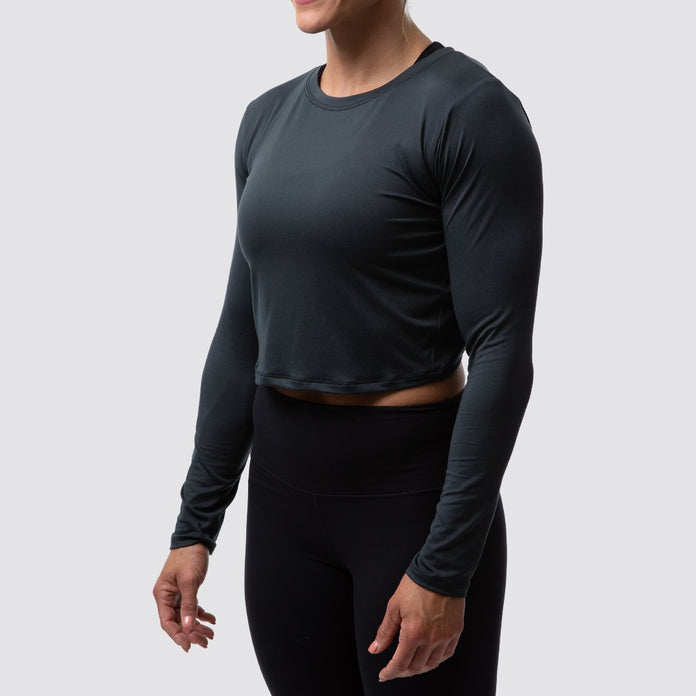 Women's Workout Long Sleeve Shirt  Athleisure Long Sleeve – Born Primitive