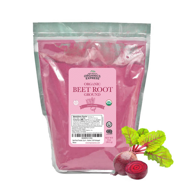 Organic Beet Root Powder Resealable Bag High Quality Organics Express