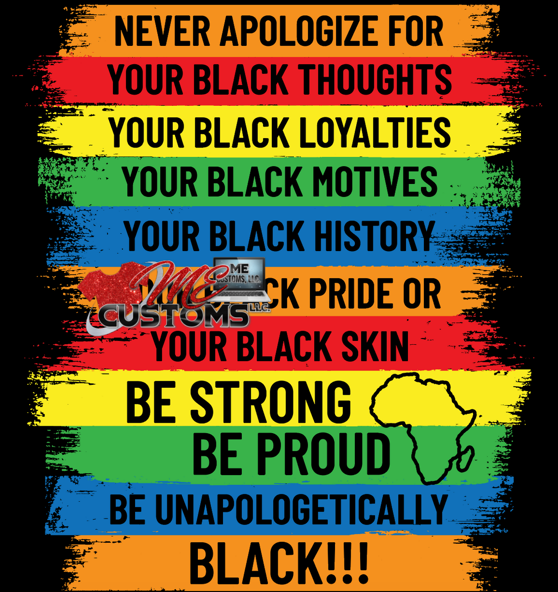 Download Unapologetically Black (SVG/PNG) | ME Customs, LLC