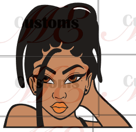 Download A Beautiful Diva Woman Looking Firm Eyes Svg Design For Women S Casual Dress Me Customs Llc