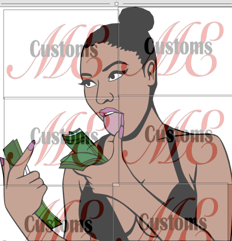 Download Young Girl Urging Don T Count My Money Svg Design For Women S Casual Outfit Me Customs Llc