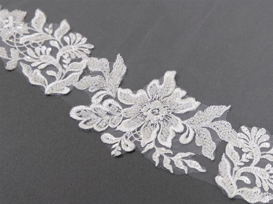 108 - Embroidered Gold & Silver Cathedral Veil Gold Applique Lace Vei –  Something Ivy