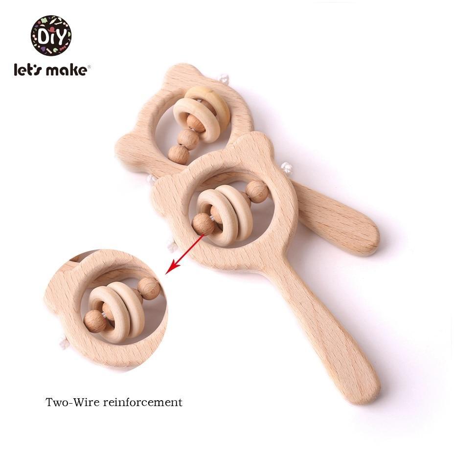 baby wooden rattle toys