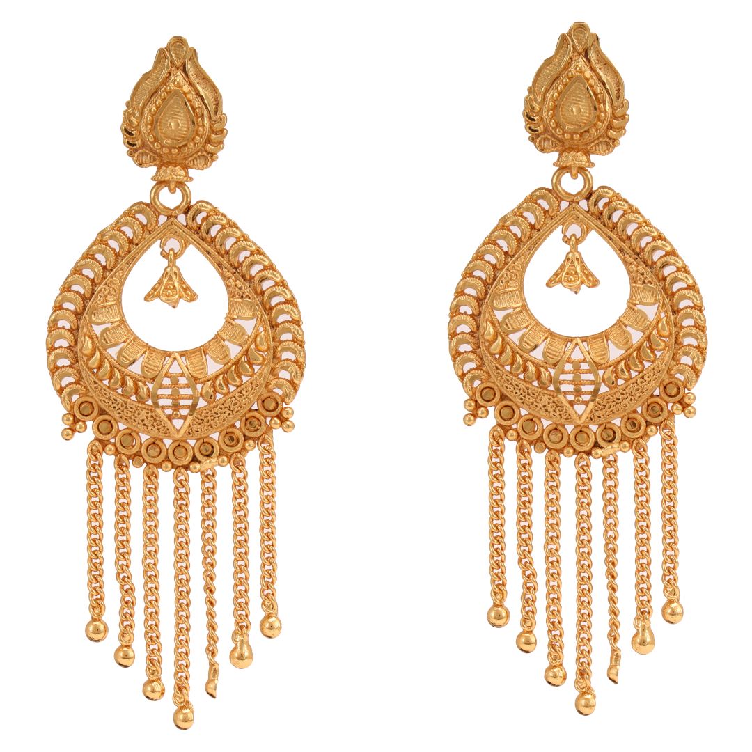 22k Gold Plated Gift Wedding Earrings Indian 3