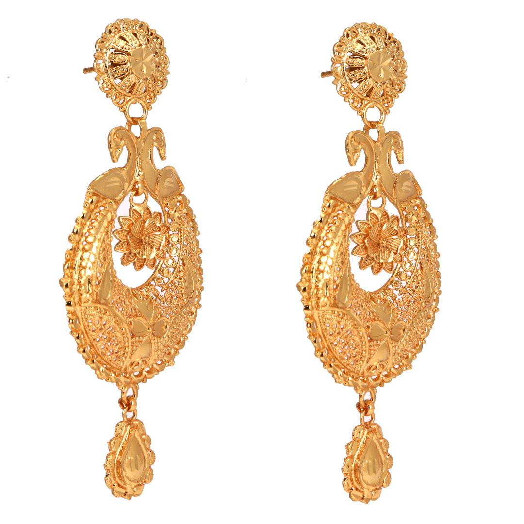 Flipkart.com - Buy zevarzone 1G Heavy Bijli jhala Copper Hoop Earring,  Tassel Earring, Huggie Earring, Jhumki Earring, Drops & Danglers Online at  Best Prices in India