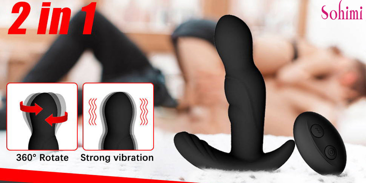 360 Rotating Vibrating Prostate Massager