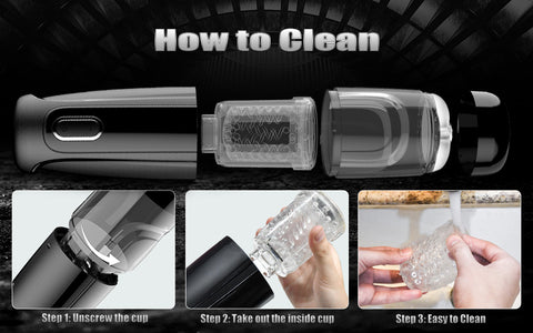 How to Clean hands free masturbator
