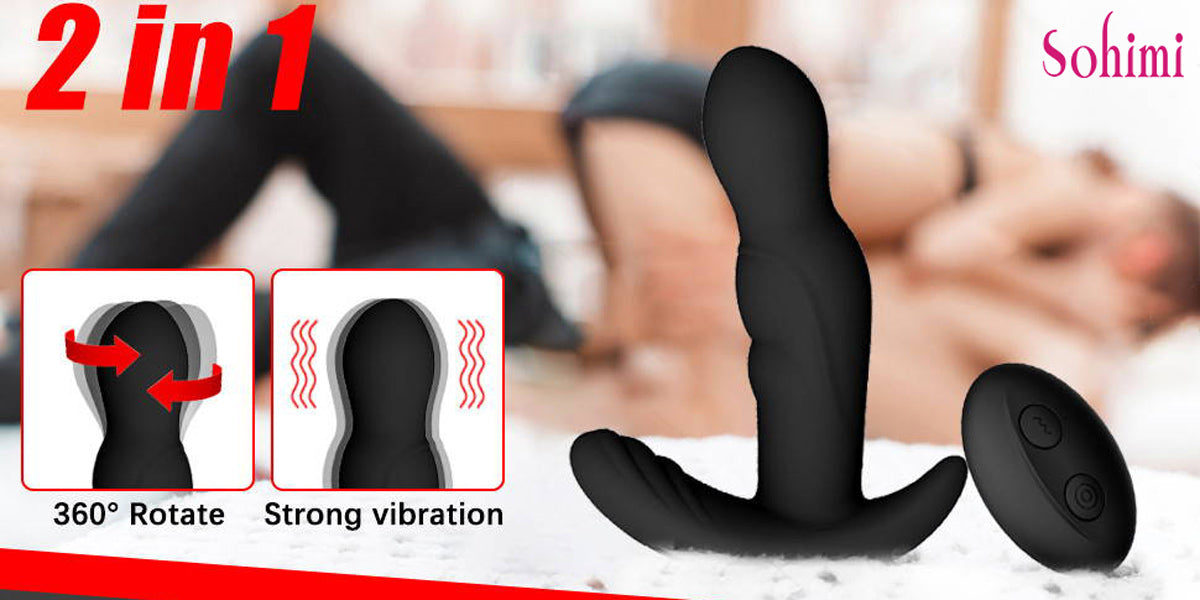 Rotating Vibrating Prostate Massager