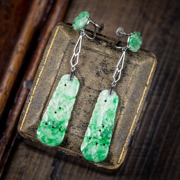 Emerald Green Earrings in 18K Yellow Gold – D'amati Fine Jewelry