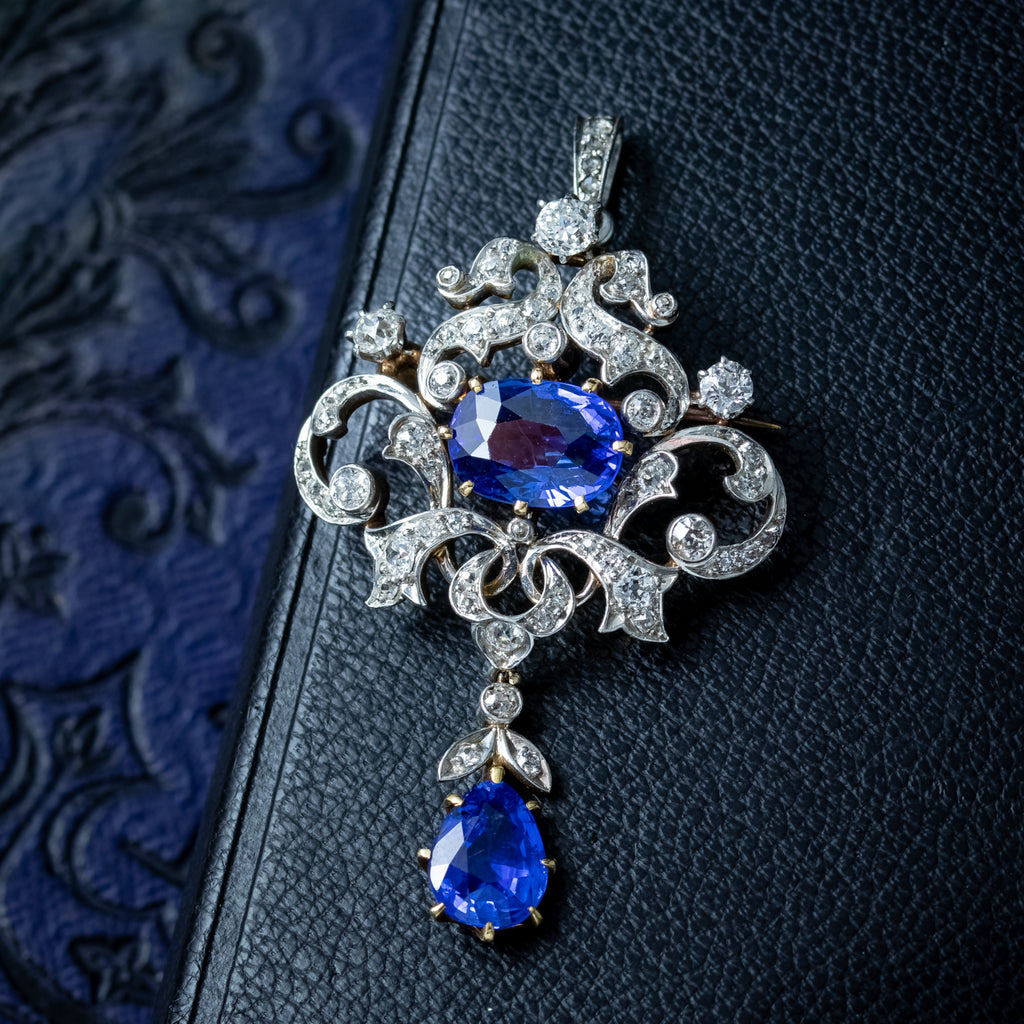 Sapphire-Belle-Epoque-Pendant