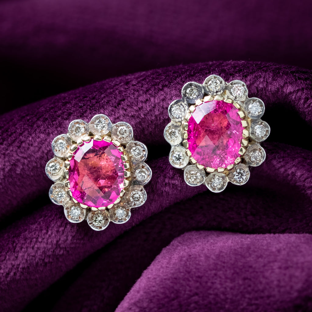 Pink-Tourmaline-Earrings