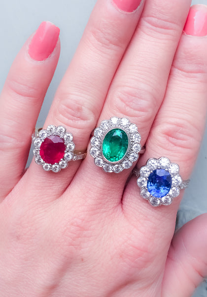 Cardinal Gem rings