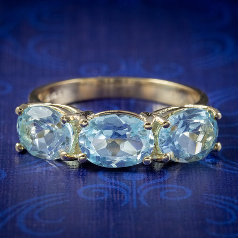 blue topaz ring