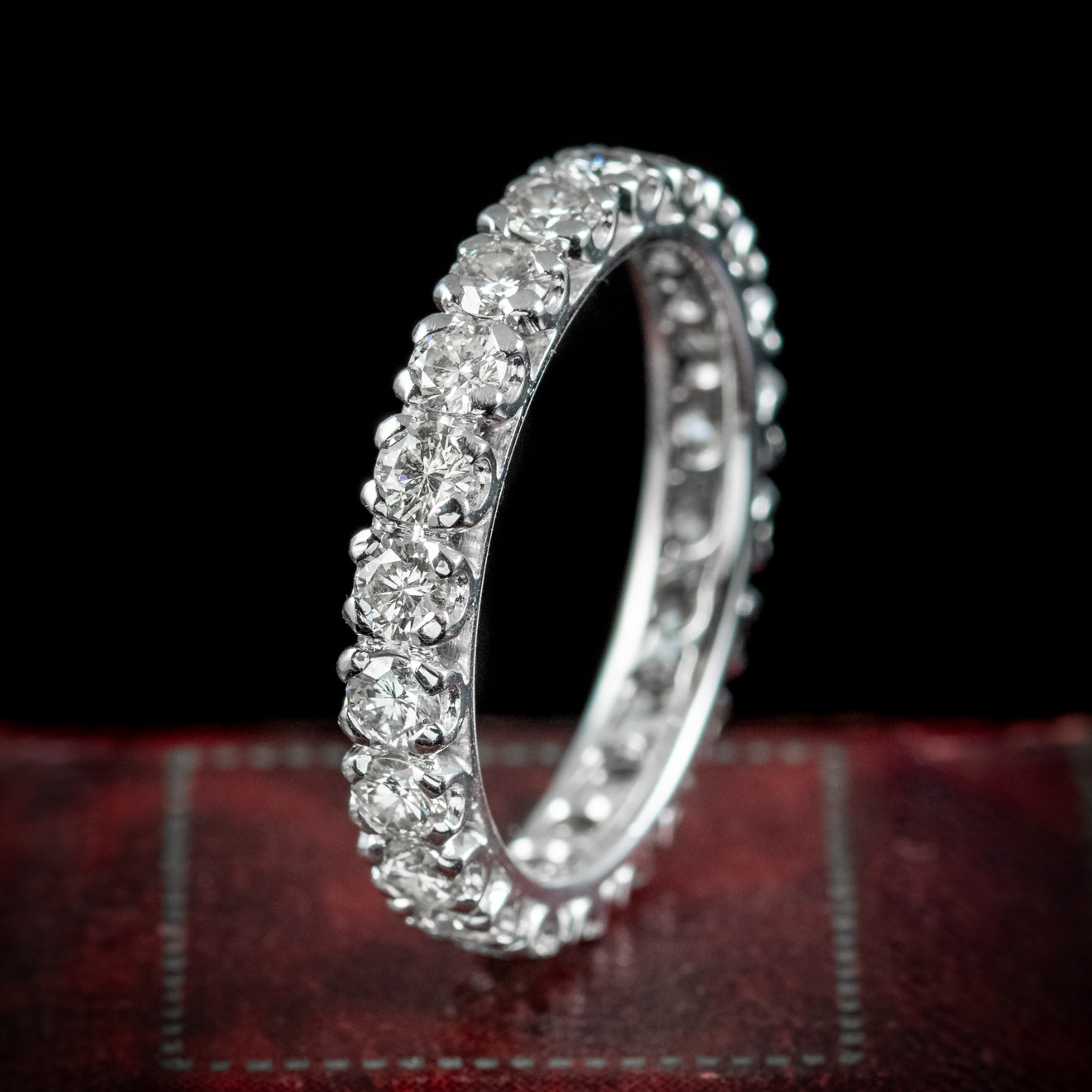 Antique Edwardian Diamond Full Eternity Ring 2.50ct Of Diamond Circa 1 ...