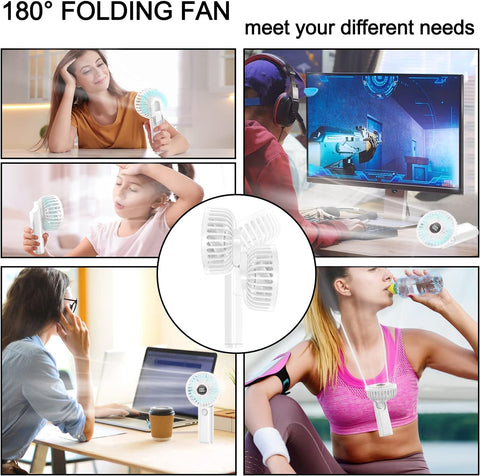 Hand fans for outdoor use