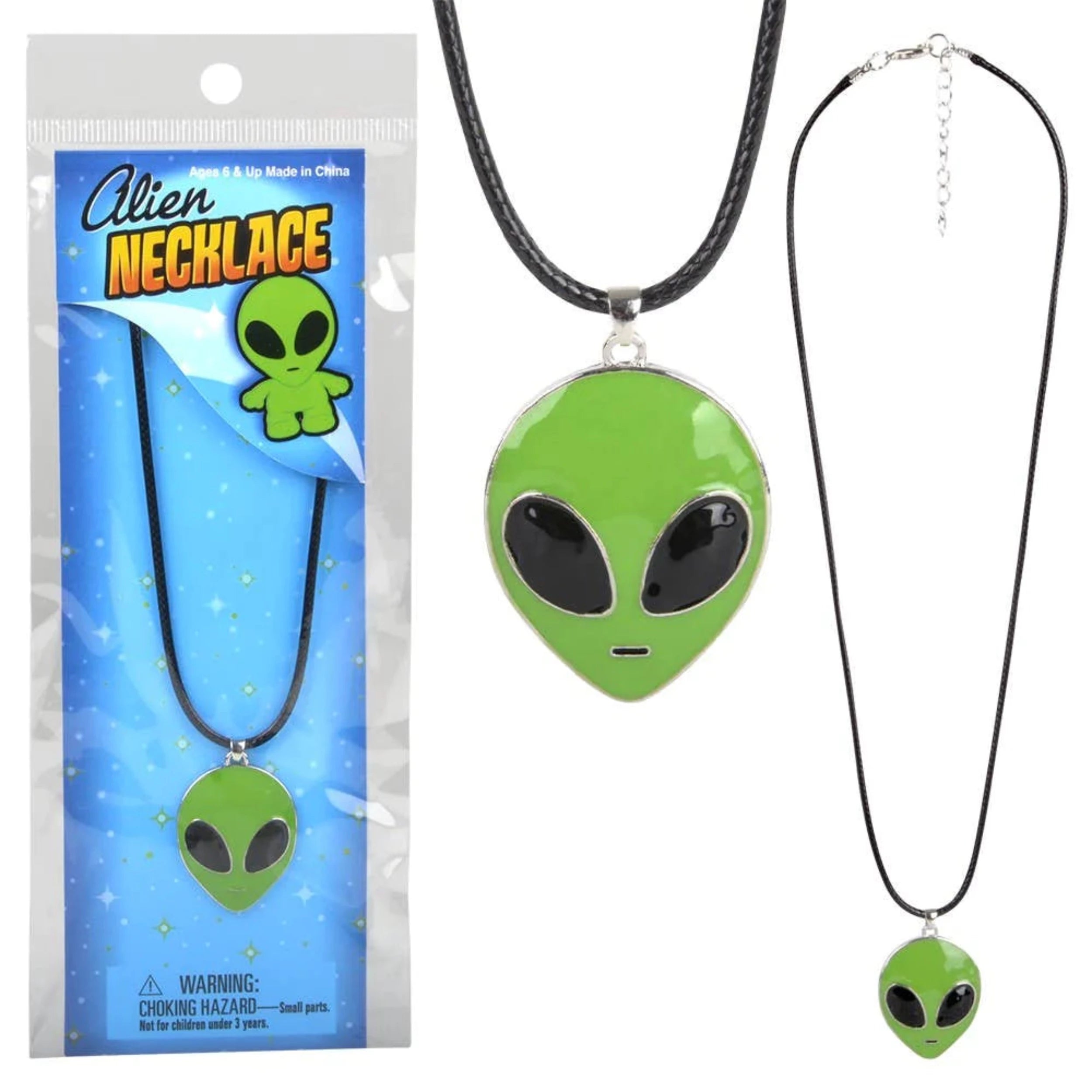 16" Alien Necklace – Cosmic, Fun Pendant for Unique Style and Outer Space Fans