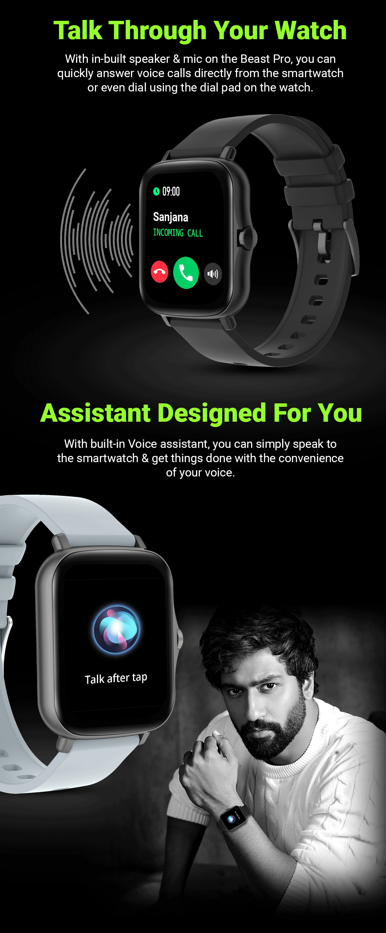 Fire-Boltt Beast Pro Smart watch | TWS Pairing | BT Calling
