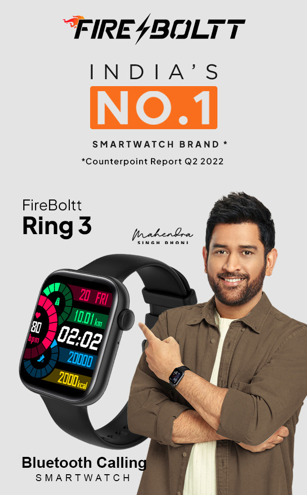  Fire-Boltt Ring 3 Smart Watch 1.8 Biggest Display with