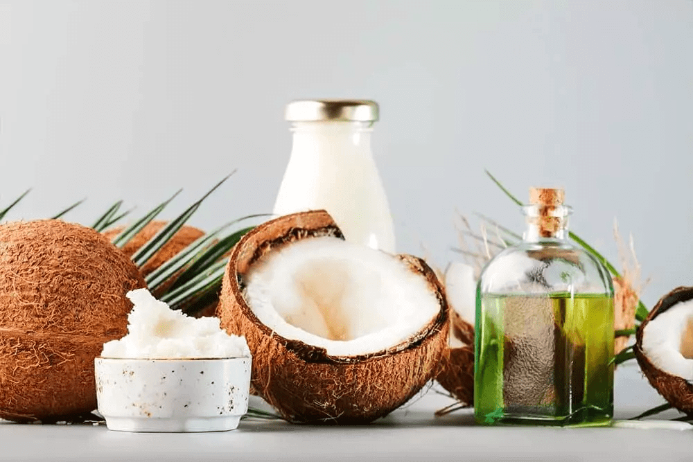 CBD and MCT oil with coconut