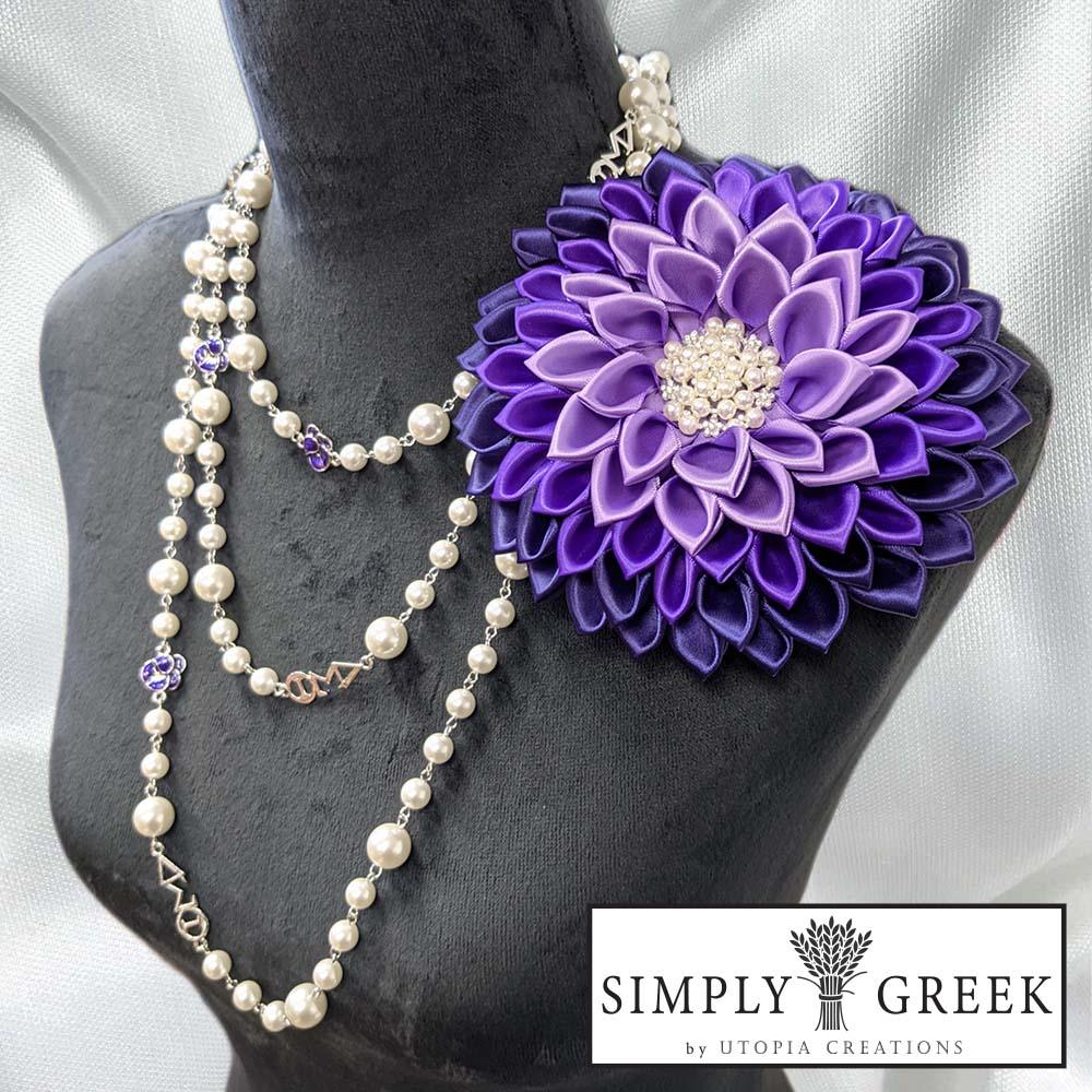 Handmade Satin Ribbon Flower Corsage (Various Colors) – Simply Greek