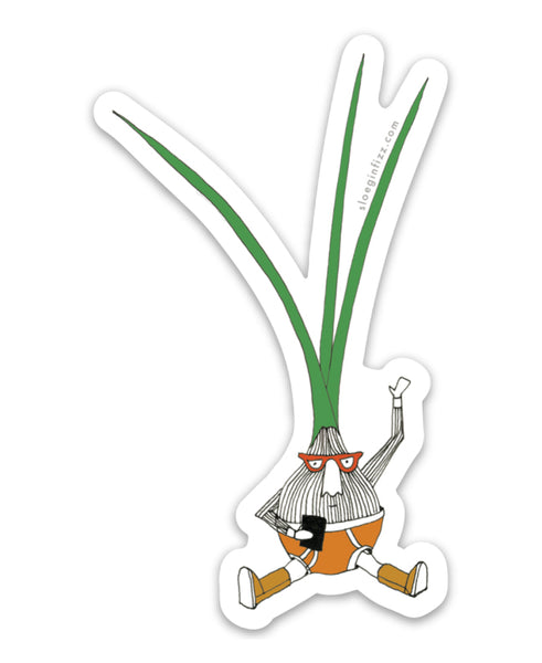 Onion in Underpants Vinyl Sticker