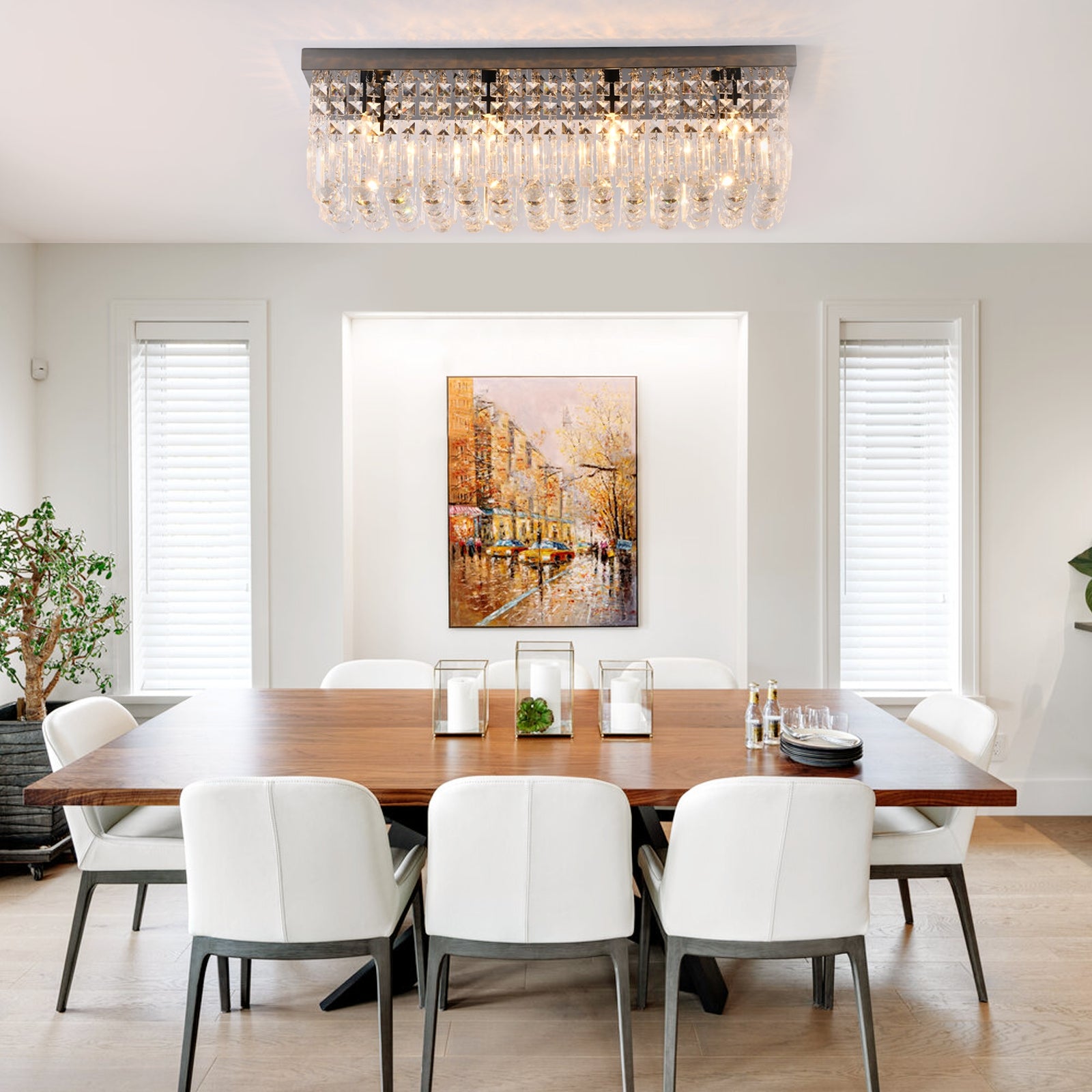 contemporary flush mount chandeliers