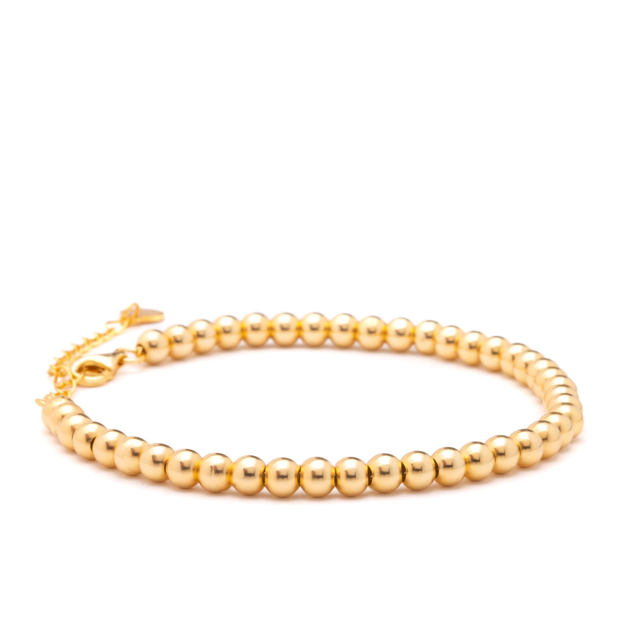 Monica Gold Beaded Bracelet – Forever Timeless