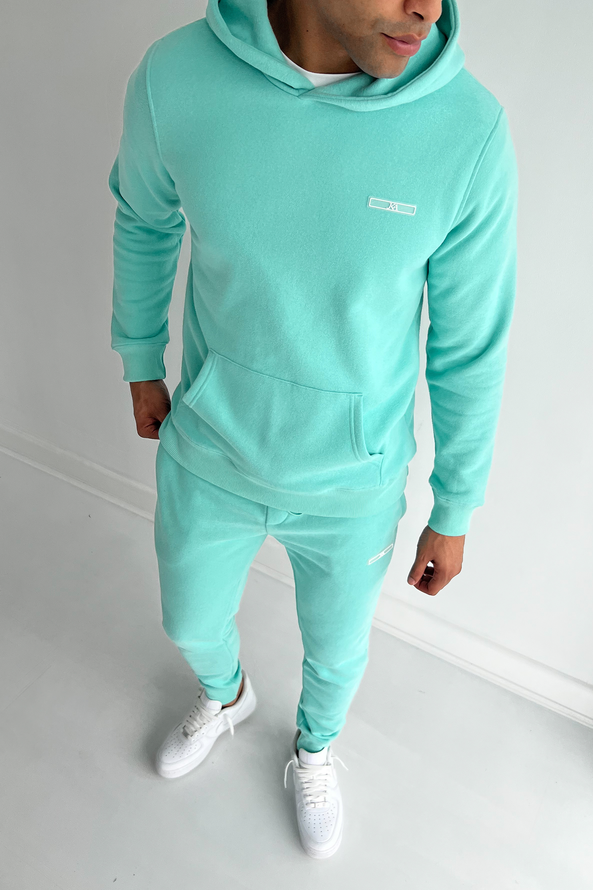 Day To Day Slim Fit Full Tracksuit - Mint