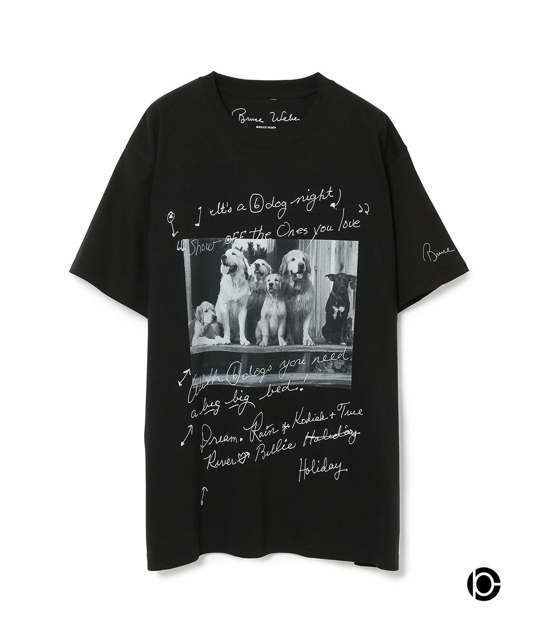 超ポイントバック祭】 BRUCE WEBER 犬フォトTシャツ ブルース