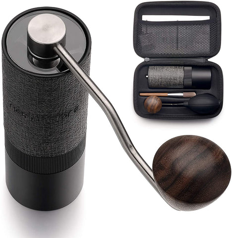 Burr Hand Coffee Grinder  Stainless Steel Portable – Black Powder Coffee