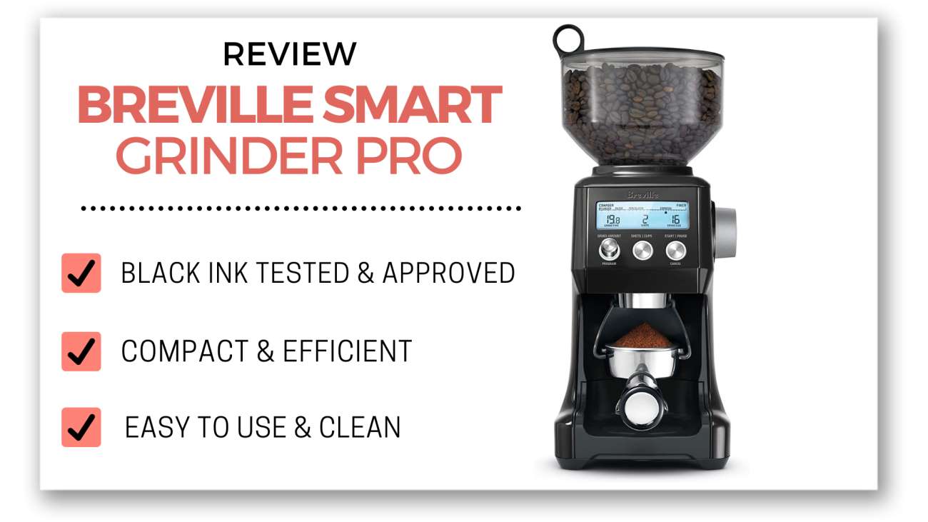 Breville The Smart Grinder Pro Coffee Grinder, Black Stainless Steel