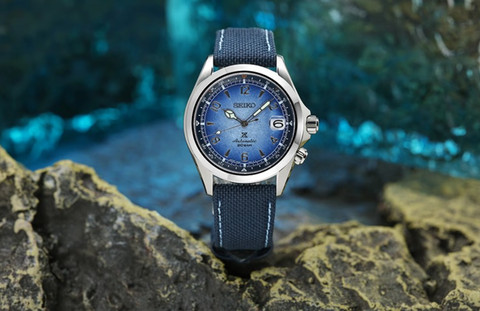 Seiko China Limited Edition Blue Glacier Mountaineer Automatic Watch SPB339J1