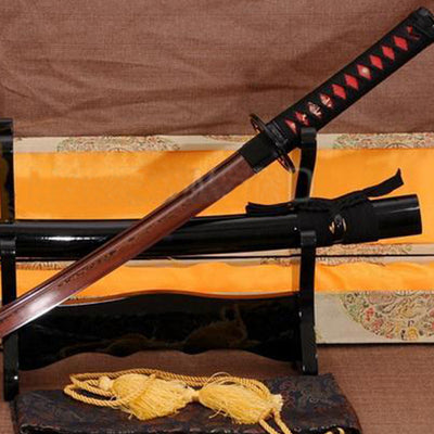 Handmade Demon Slayer Sword Rengoku Tanjirou Real Metal Full Tang Cosp -  Masamune Swords-Samurai Katana Swords UK For Sale