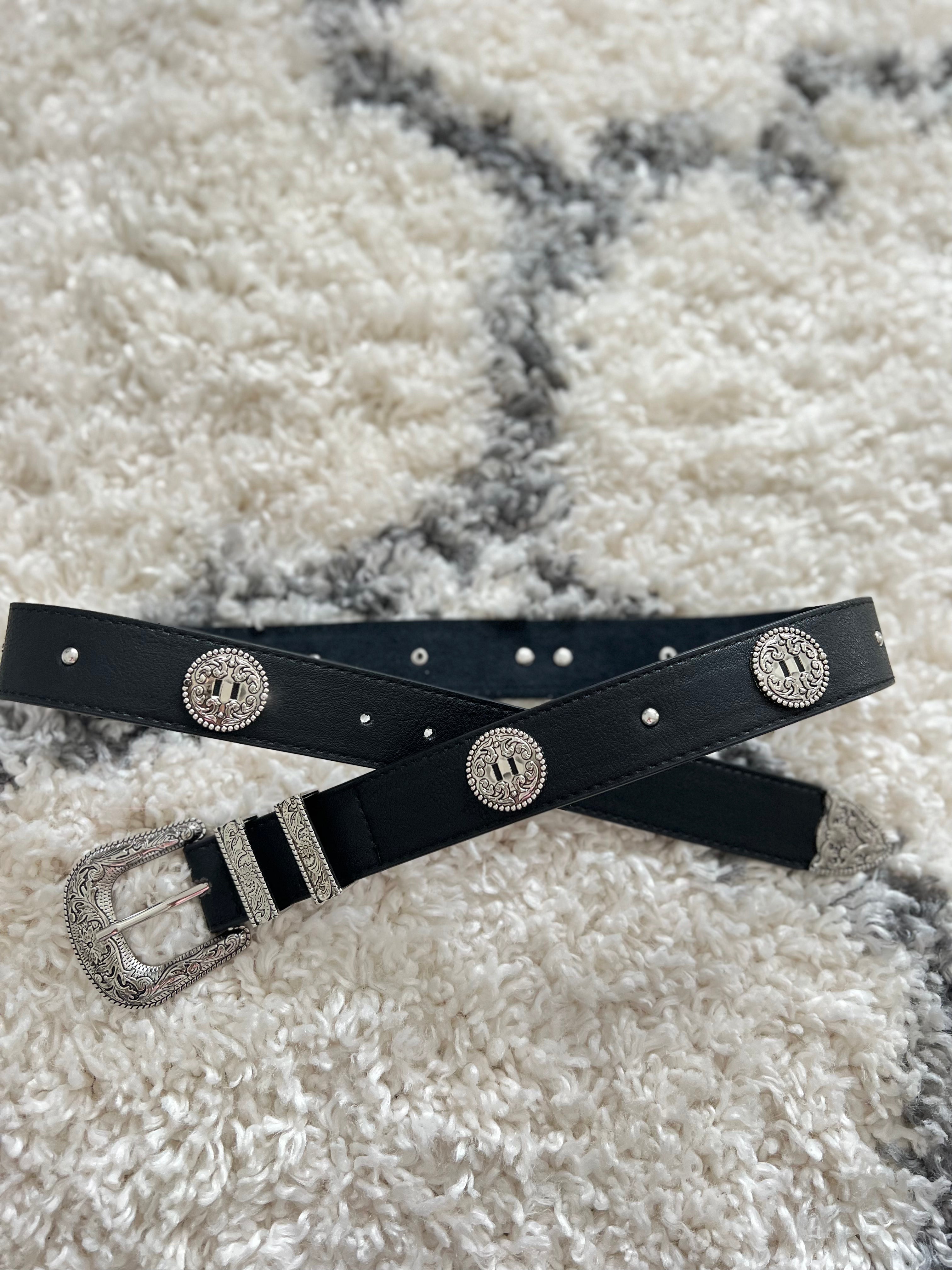 Black Studded Belt | The Meek Boutique