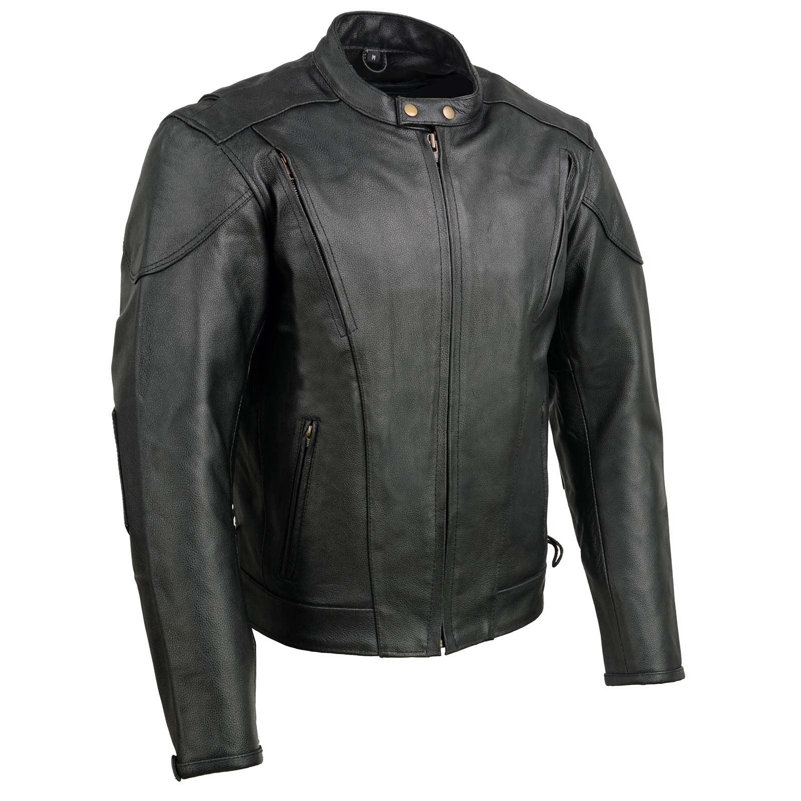 Event Leather EL1408 Men's Black Sporty Scooter Crossover Motorcycle –