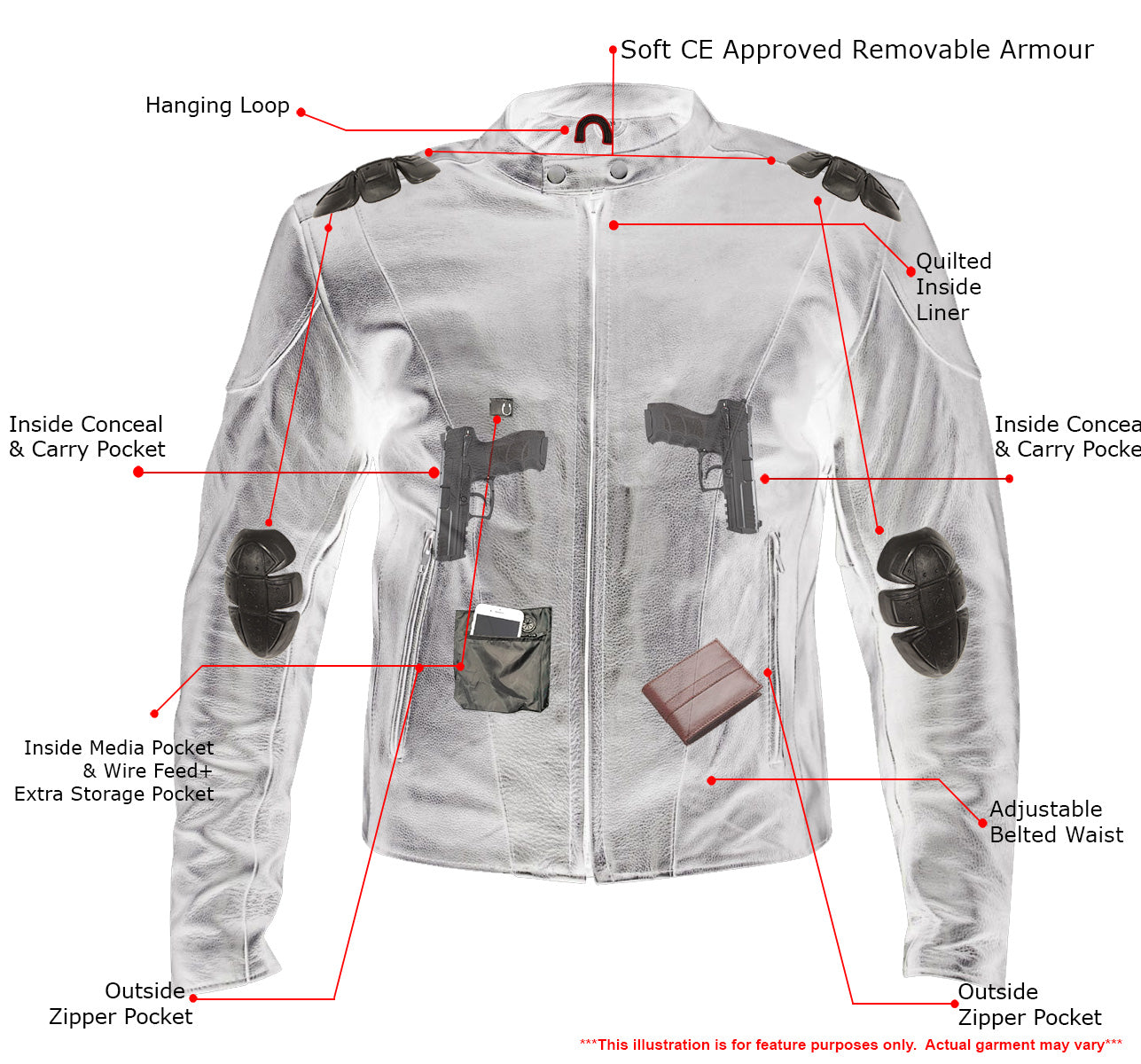 xelement armored motorcycle jacket