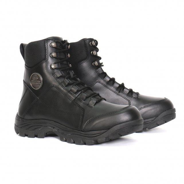 Hot Leathers BTM1009 Men's Black 7-Inch Leather Lace Up Boots with