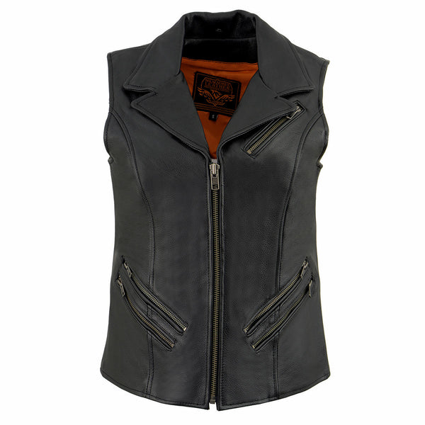 long leather vest