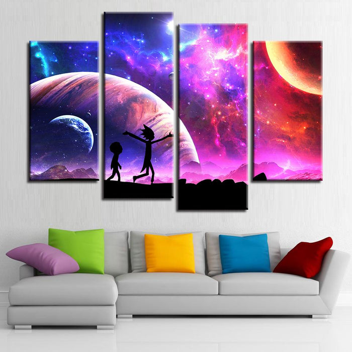 Rick & Morty Space Canvas - eBazaart