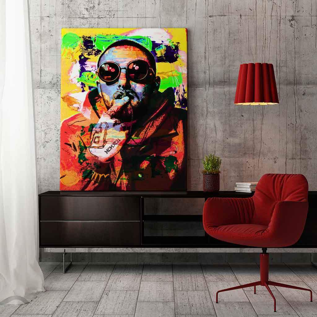 Mac Miller Canvas Most Dope Forever Wall Art Modern Pop Culture Art E Bazaart