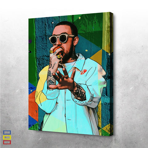 mac miller art poster