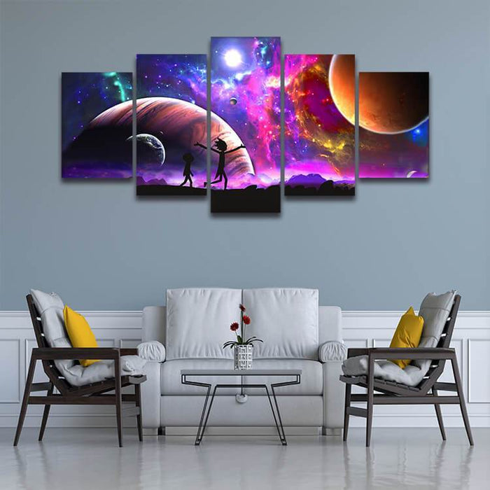 Rick & Morty Space Canvas - eBazaart